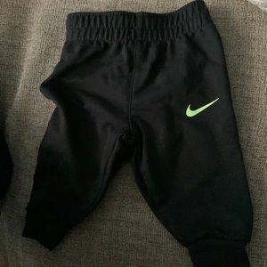 Black newborn Nike pants